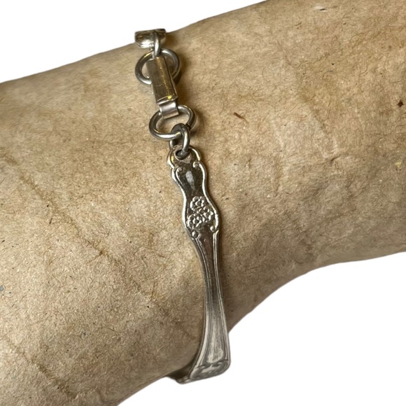 Vintage L.Vernon Sterling Spoon Bracelet - Picture 4 of 10